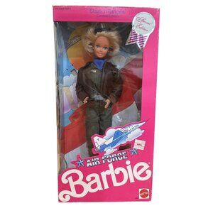 Mattel 1990 Air Force Barbie #3360 Stars N Stripes Limited Edition Near Mint